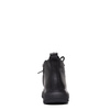 Sokolski Leather Platform Ankle Boots Side-Zip Black HW-Z25-25-BLK