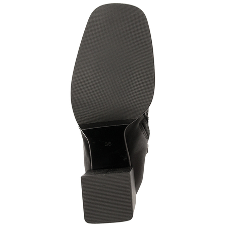 Maciejka Black Leather Women's Boots