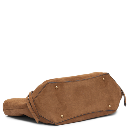 Guess Sestri Classic Women's Tote Bag Large A4 Suede Cognac Brown HWSG2237060-COGNAC   