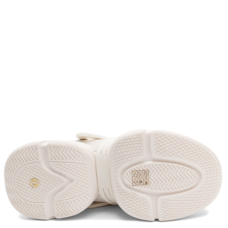 GOE Sneakersy Damskie Skórzane na Platformie Beżowe TT2N4014