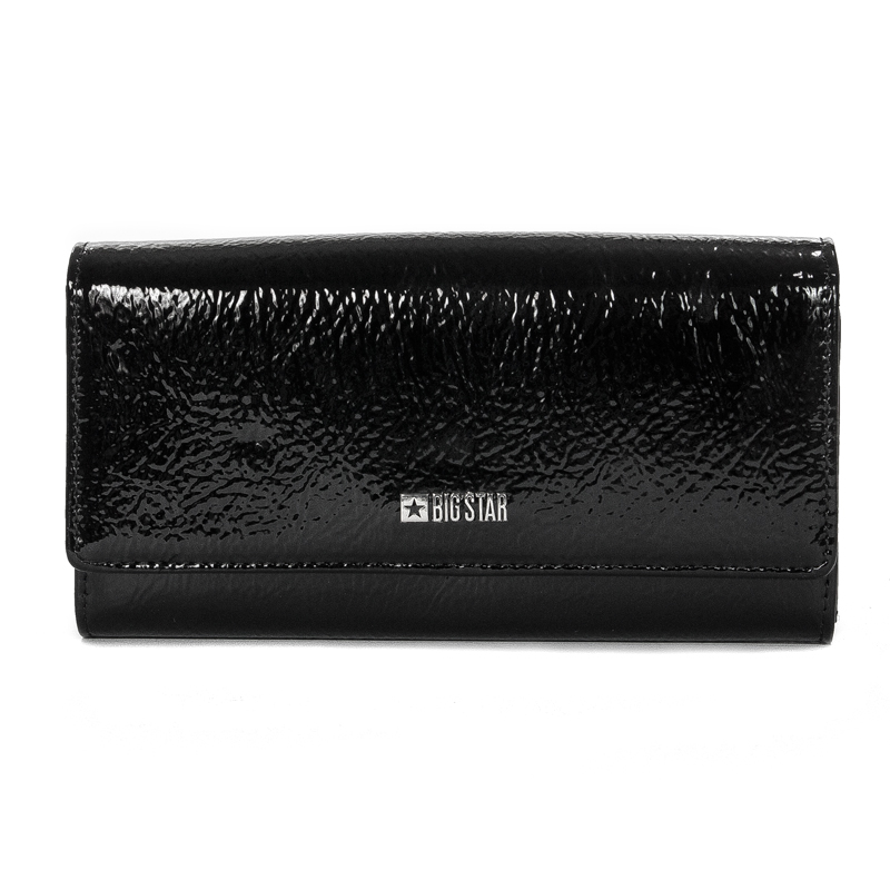 Big Star Black Lacquered Wallet