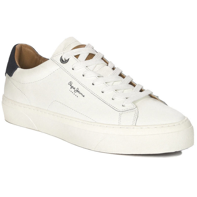 Pepe Jeans Sneakersy półbuty męskie Yogi Original White białe