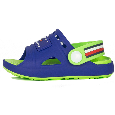 Tommy Hilfiger Kid's Slides Blue Green