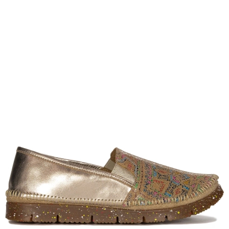 Maciejka 03512-55/00-0 Gold + Ginger Flat Shoes