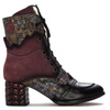 Maciejka 06140-23/00-7 Lace-up Women's burgundy Leather Boots