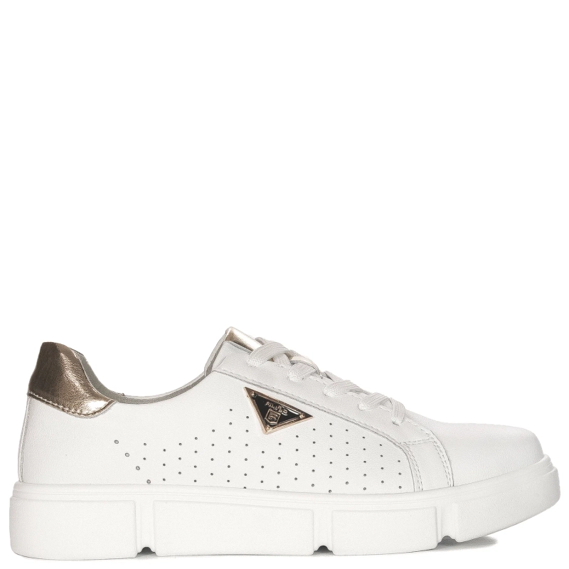 Filippo White Women's Leather Sneakers