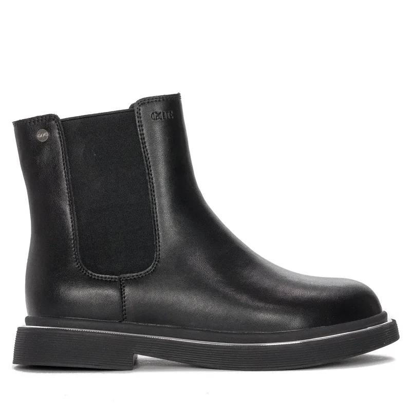 GOE Women's warm leather black boots