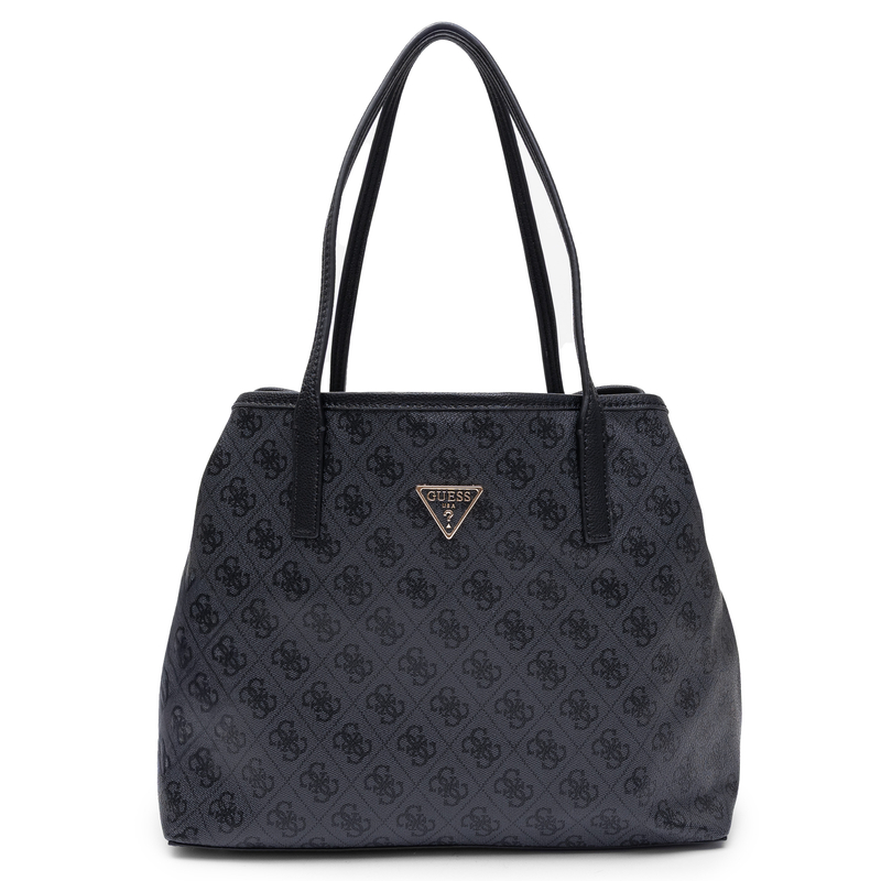 Guess Victtoria Women's Shopper Bag 2-In-1 Debossed Black HWESG951428-BLK