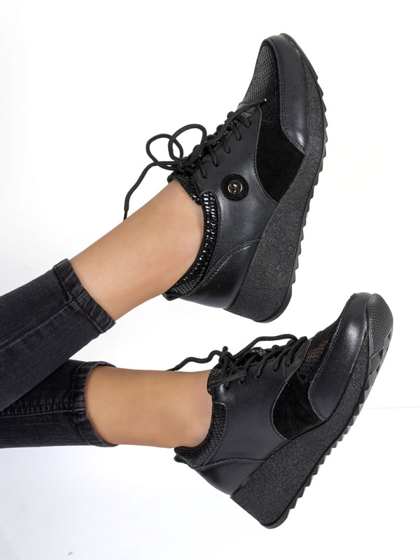 Sokolski GS J21-156 Black Flat Shoes