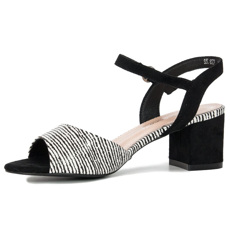 Sergio Leone SK827 Black Mix Sandals