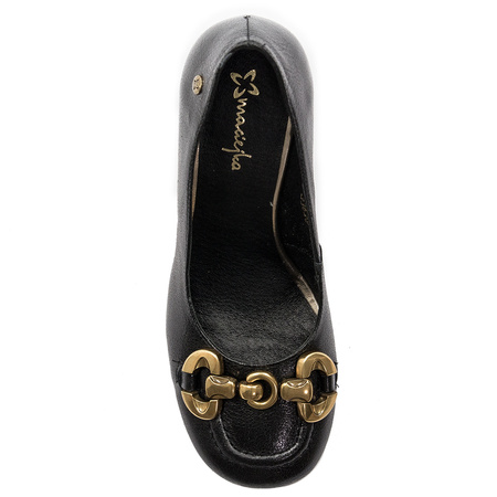 Maciejka Women's Black Leather Pumps 