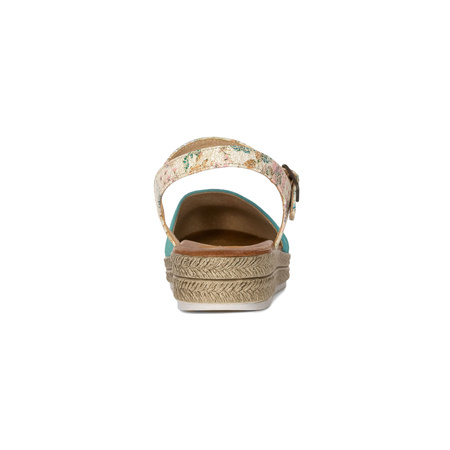 Maciejka Women's Leather Sandals Turquoise