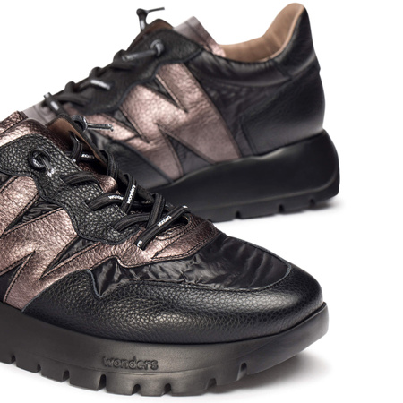 Wonders Women's Platform Half Shoes Wild I Negro
