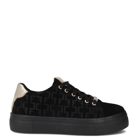 Filippo Black Leather Sneakers