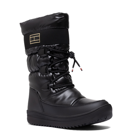 Tommy Hilfiger Puchowe Śniegowce Damskie Czarne T3A6-34053-BLACK