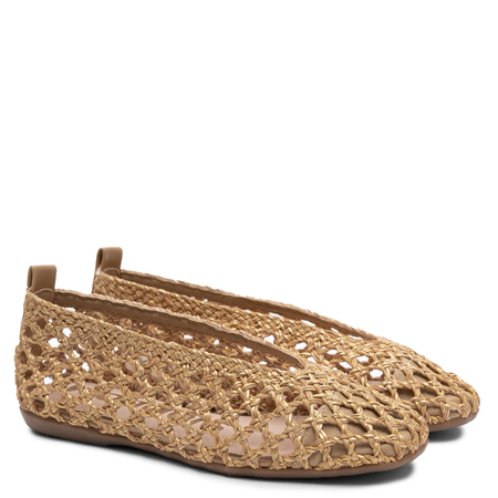 Wonders CH-1005 Woven Braided Low Shoes Gold CH-1005-PLATINO