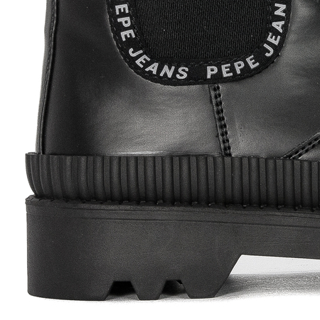 Pepe Jeans Women's Gum Chelsea Black Boots