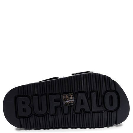 Buffalo Klapki Damskie Na Platformie Czarne 1602316-BLK