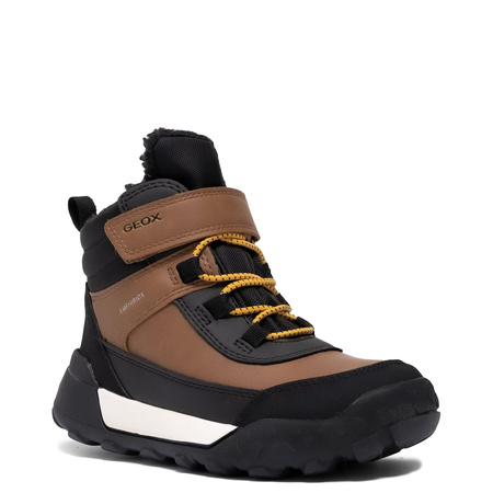 Geox Boys' Light Brown/Black Boots