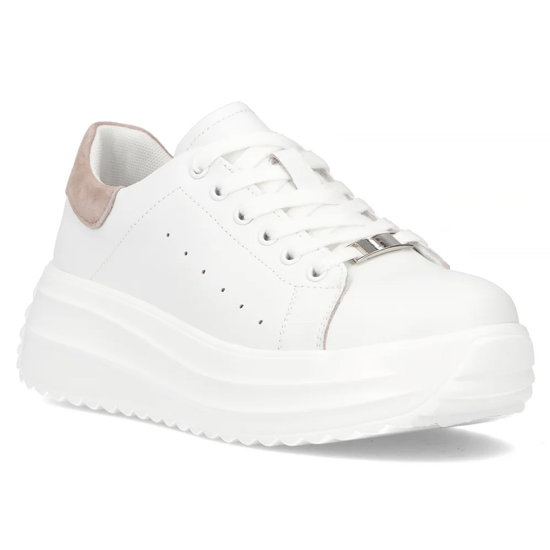 Filippo Leather White Low Shoes
