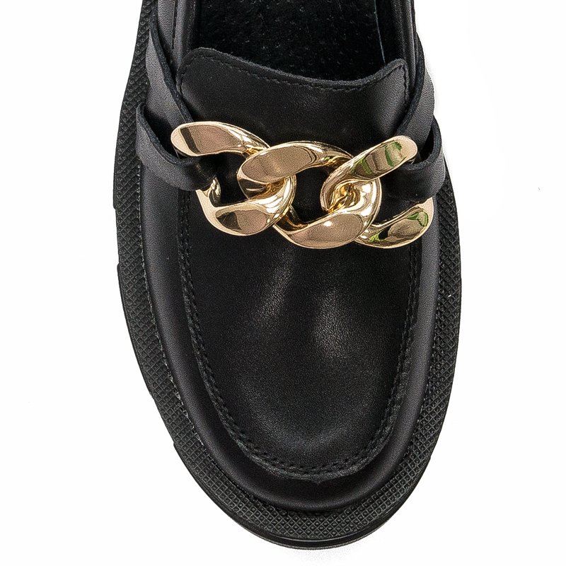 Półbuty Filippo DP3221-22 BK Black Czarne