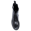 Maciejka Leather Lace-Up Boots Chunky Sole Ankle Boots Side Zipper Black P7226-01/00-7