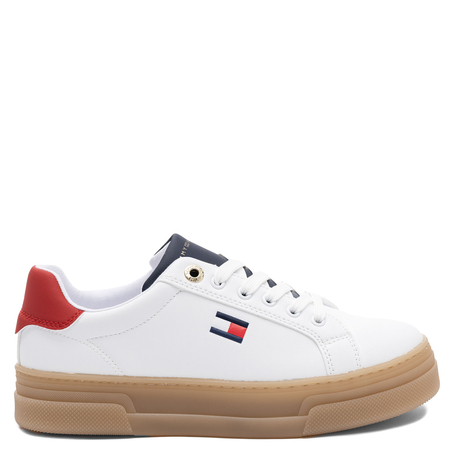 Tommy Hilfiger Sneakersy na Platformie Białe T3A9-34258-WBR