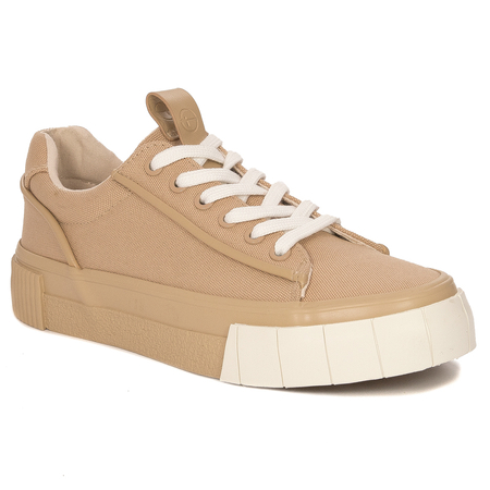 Tamaris Sneakersy trampki damskie Almond Brązowe