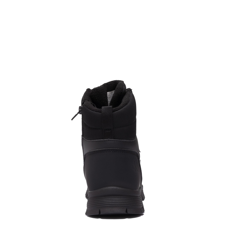 Calvin Klein Jeans Waterproof Lace-Up Boots Side-Zip Black V3X5-83190-BLACK