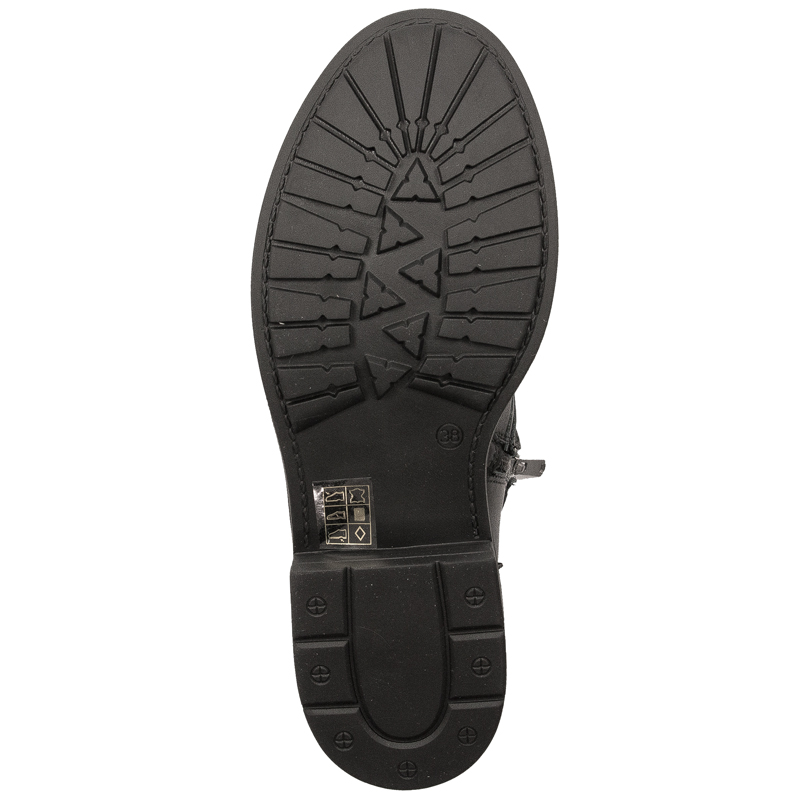 Botki Venezia Black skórzane Czarne