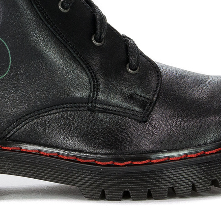 Maciejka 1609B-01/00-6 Black Lace-up Boots