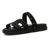 Yokono Women's Leather Flip Flops Negro