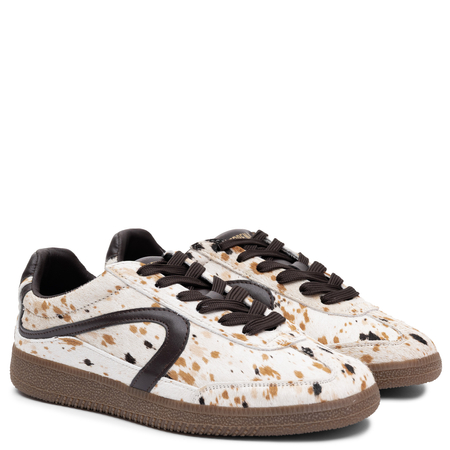 Verbenas Skórzane Sneakersy Damskie Wielokolorowe SIMONA-ANIMALIER