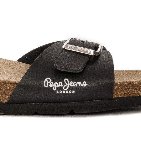 Pepe Jeans Klapki damskie Oban Clever Czarne