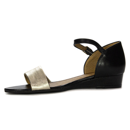 Maciejka 06486-20/00-1 Women Black + Gold Sandals