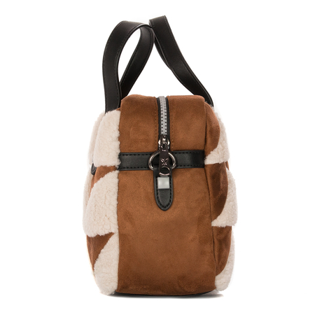 Pepe Moll 232250 Truiangle Cuero/Off Women's Brown And Beige Bag
