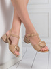 Sergio Leone Women's Sandals On A High Heel Chamoiss