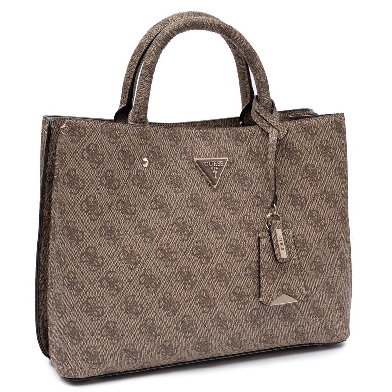 Guess Open Road Classic Tote Bag Monogram Beige HWSG6974060-BEIGE