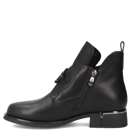 Filippo Leather Ankle Boots Black DBT7191-26-BK