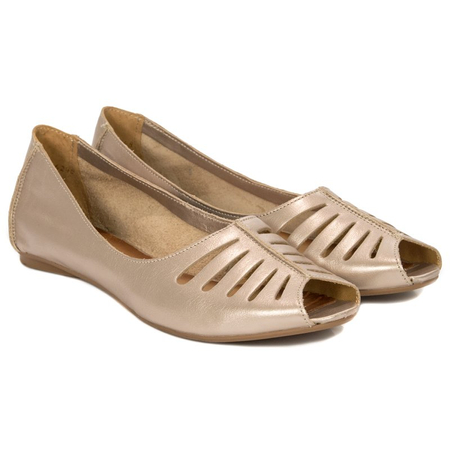 Maciejka 03497-25-00-6 Gold Flat Shoes