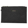 Guess Kosmetyczka damska Lorey Flat Top Zip Bla Black czarna
