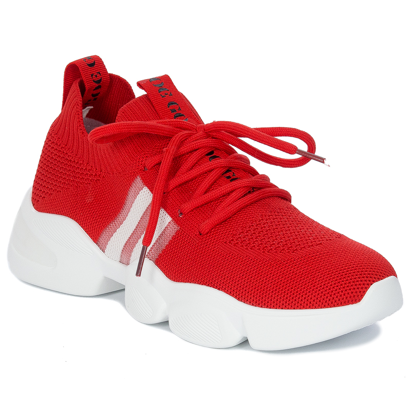 GOE Sneakersy damskie sportowe czerwone