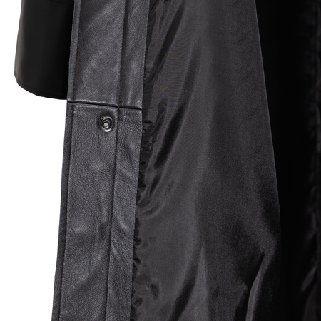 Opra Women's leather Rim Black Coat