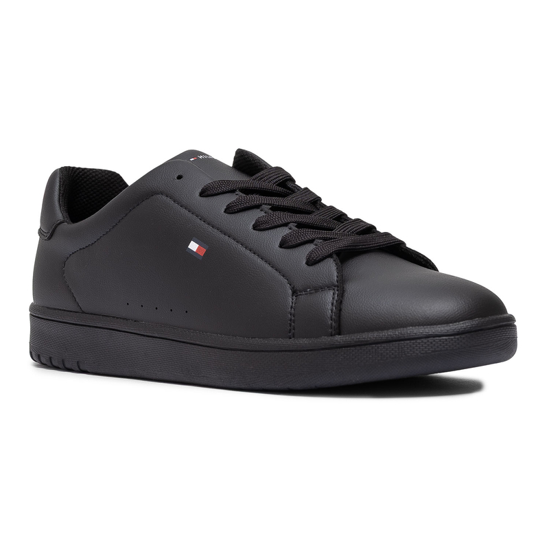 Tommy Hilfiger Minimalist Women’s Sneakers Lace-Up Black T3X9-34073-1355999