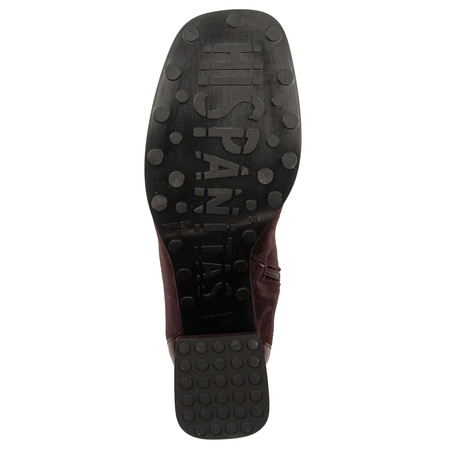 Hispanitas Women's Ankle Boots with Heel Burgundy