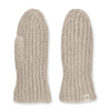 Ugg Women's Chunky Rib Mitten Gloves in Light Grey