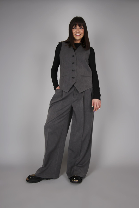 Opra Kamizelka Nur Oversize Grey