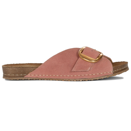 Maciejka Women's Leather Flip-Flops Pink
