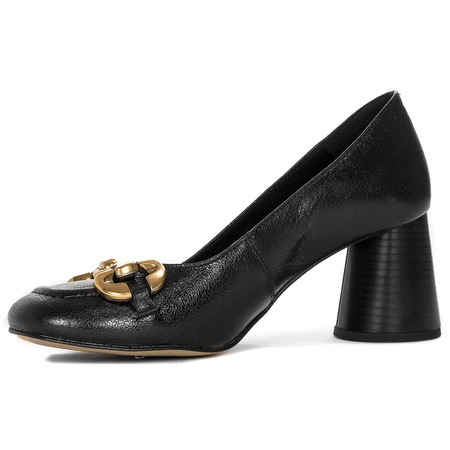 Maciejka Women's Black Leather Pumps 