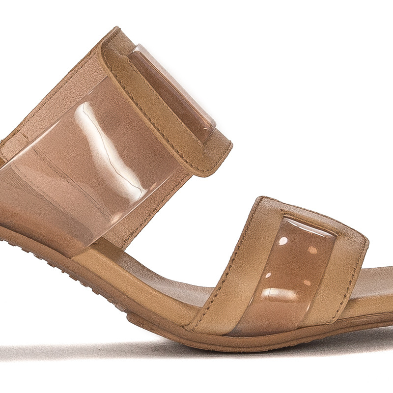 Hispanitas Women's leather flip-flops Nicola-6 Soho Desert
